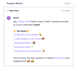 slack donut screenshot sample