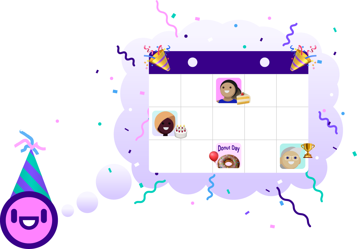 Donut is thinking about all your upcoming events